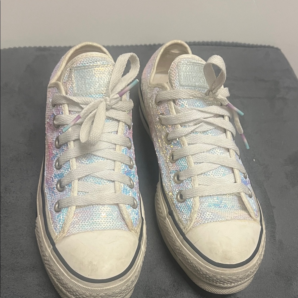 Converse Platform Iridescent sequin Low-Tops All Stars